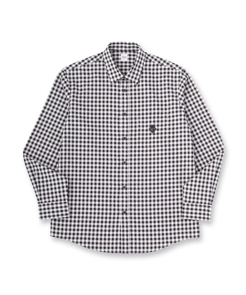 TAKEO KIKUCHI（タケオキクチ）の「マルチギンガムチェック シャツ（シャツ/ブラウス・メンズ・ブルー系その他3/オレンジ系その他3/ブラック系1・02/03/04）」の4枚目の写真