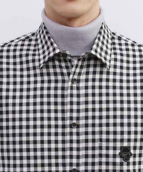 TAKEO KIKUCHI（タケオキクチ）の「マルチギンガムチェック シャツ（シャツ/ブラウス・メンズ・ブルー系その他3/オレンジ系その他3/ブラック系1・02/03/04）」の8枚目の写真