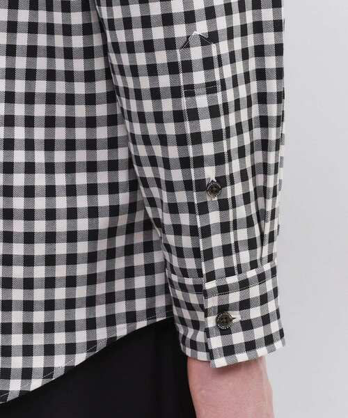 TAKEO KIKUCHI（タケオキクチ）の「マルチギンガムチェック シャツ（シャツ/ブラウス・メンズ・ブルー系その他3/オレンジ系その他3/ブラック系1・02/03/04）」の10枚目の写真