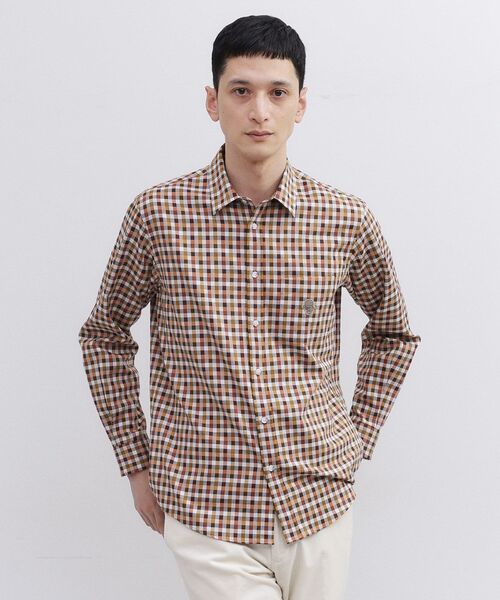TAKEO KIKUCHI（タケオキクチ）の「マルチギンガムチェック シャツ（シャツ/ブラウス・メンズ・ブルー系その他3/オレンジ系その他3/ブラック系1・02/03/04）」の17枚目の写真