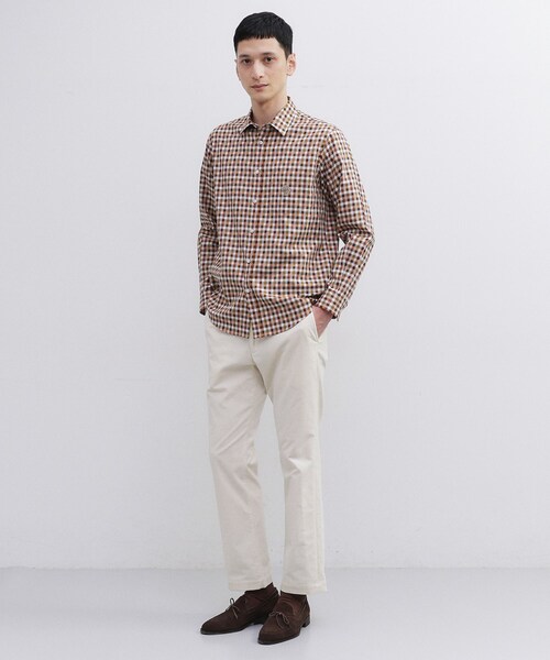 TAKEO KIKUCHI（タケオキクチ）の「マルチギンガムチェック シャツ（シャツ/ブラウス・メンズ・ブルー系その他3/オレンジ系その他3/ブラック系1・02/03/04）」の19枚目の写真