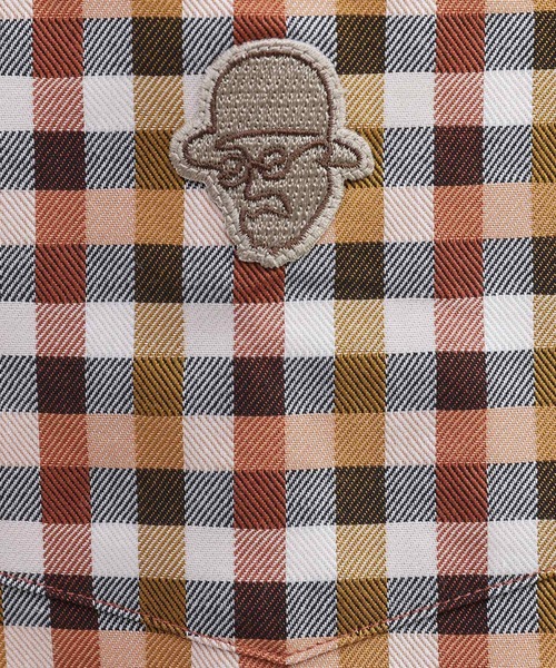 TAKEO KIKUCHI（タケオキクチ）の「マルチギンガムチェック シャツ（シャツ/ブラウス・メンズ・ブルー系その他3/オレンジ系その他3/ブラック系1・02/03/04）」の20枚目の写真