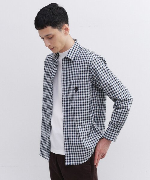 TAKEO KIKUCHI（タケオキクチ）の「マルチギンガムチェック シャツ（シャツ/ブラウス・メンズ・ブルー系その他3/オレンジ系その他3/ブラック系1・02/03/04）」の22枚目の写真