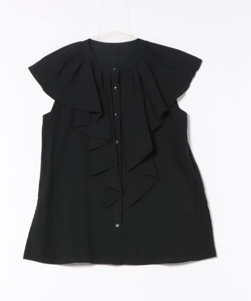 DESIGNWORKS(デザインワークス)の「フロントラッフルブラウス(シャツ/ブラウス・レディース・ブラック/ネイビー/ベージュ/ホワイト・フリー)」の15枚目の写真