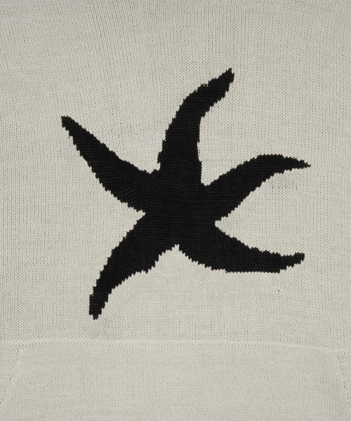 THECOLDESTMOMENT(ザコールデストモーメント)の「TCM starfish logo knit hoodie (ivory)(ニット/セーター・レディース・その他・SMALL/MEDIUM/LARGE)」の2枚目の写真
