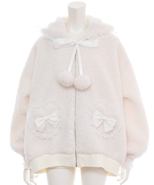 Secret Honey（シークレットハニー）の「モコモコファーブルゾン（その他アウター・レディース・グレー/オフホワイト/ブラック・MEDIUM）」の11枚目の写真