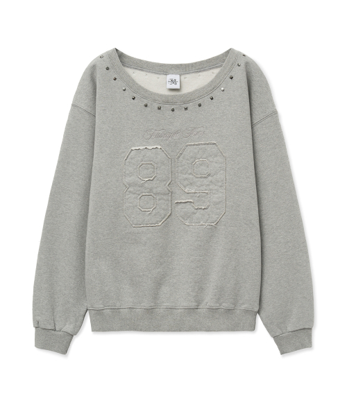 Midnight Move（ミッドナイトムーブ）の「89 rivet mtm [grey]（スウェット・レディース・その他・FREE）」の2枚目の写真