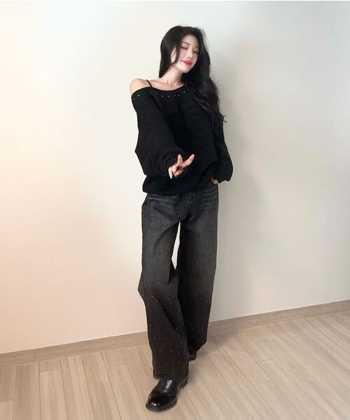 Midnight Move（ミッドナイトムーブ）の「89 rivet mtm [grey]（スウェット・レディース・その他・FREE）」の6枚目の写真