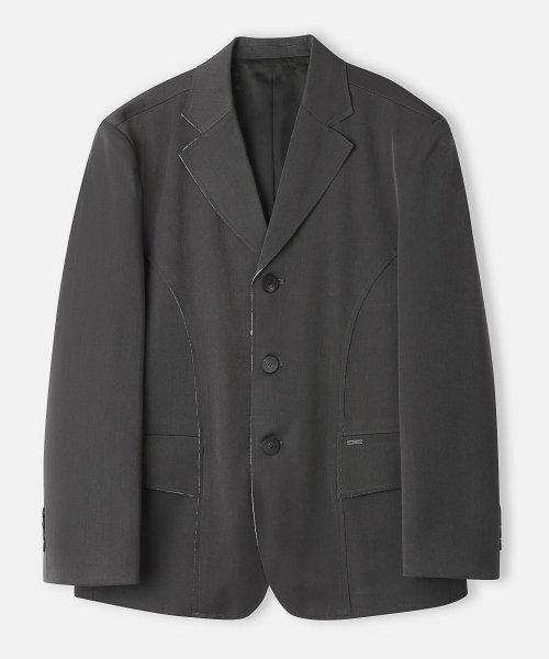 TRIP LE SENS(トリップ ル センス)の「カットアウトオーバーサイズシングルブレザー_PURE GREY(テーラードジャケット・レディース・その他・MEDIUM/LARGE)」の1枚目の写真