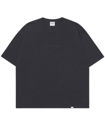 EMBROIDERED LOGO T-SHIRT - WASHED BLACK