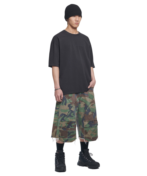 NOMANUAL(NOMANUAL)の「EMBROIDERED LOGO T-SHIRT - WASHED BLACK(Tシャツ/カットソー・レディース・その他・SMALL/MEDIUM/LARGE/X-LARGE)」の3枚目の写真