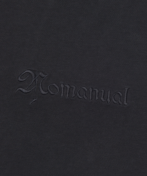 NOMANUAL(NOMANUAL)の「EMBROIDERED LOGO T-SHIRT - WASHED BLACK(Tシャツ/カットソー・レディース・その他・SMALL/MEDIUM/LARGE/X-LARGE)」の5枚目の写真
