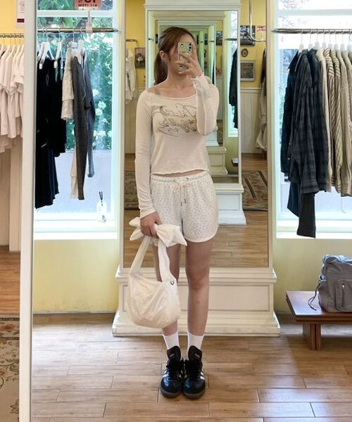 BITTER CELLS（ビターセルズ）の「フォグキャット ボートネック ロングスリーブ-アイボリー（Tシャツ/カットソー・レディース・その他・FREE）」の6枚目の写真