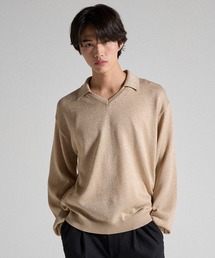 Parts Lab. | 【Parts Lab.】Metallic Knit Polo Shirt / メタリックニットポロシャツ(ニット/セーター)