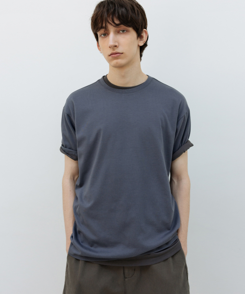 INSILENCE(インサイロンス)の「スーピマコットンプレミアムTシャツDARKBLUE(Tシャツ/カットソー・レディース・その他・SMALL/MEDIUM/LARGE)」の1枚目の写真
