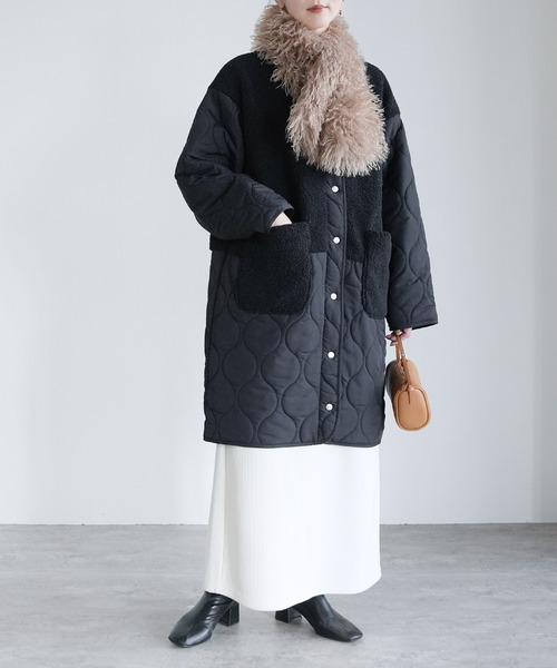 reca（レカ）の「フェイクファーティペット（マフラー・レディース・ダークブラウン/グレイッシュベージュ・ONE SIZE）」の10枚目の写真