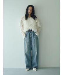 Ungrid | ウエストデザインルーズデニム(デニムパンツ)