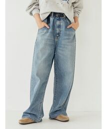 Ungrid（アングリッド）の「ウエストデザインルーズデニム（デニムパンツ）」