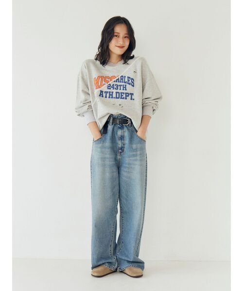 ungridウエストデザインルーズデニム セール】ウエストデザインルーズデニム（デニムパンツ）｜Ungrid（アン