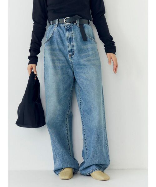 Ungrid（アングリッド）の「ウエストデザインルーズデニム（デニム