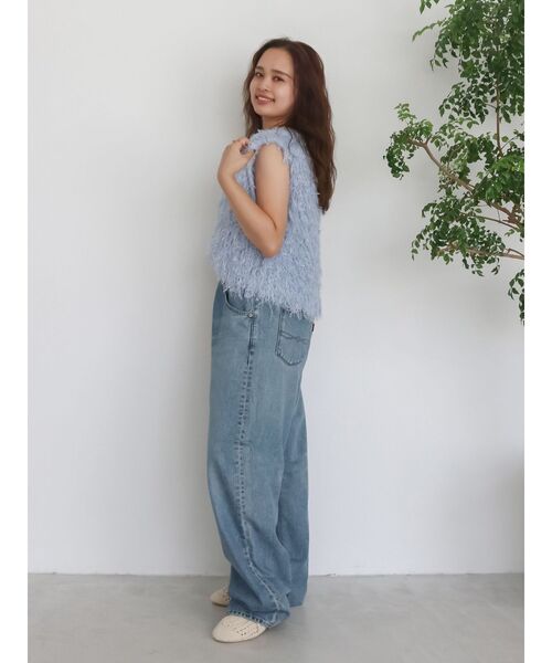 セール】ウエストデザインルーズデニム（デニムパンツ）｜Ungrid（アン