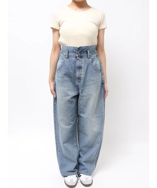 セール】ウエストデザインルーズデニム（デニムパンツ）｜Ungrid（アン