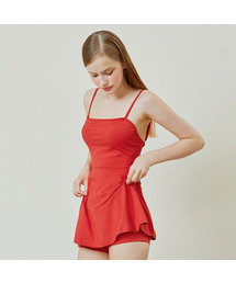 VIKINI VENDER（ビキニベンダー）の「Mars Back Point One Piece Bikini - Red（水着）」