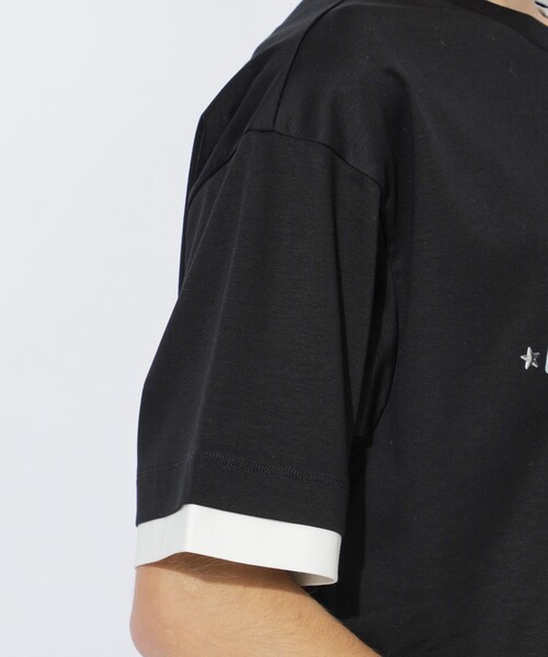 BLACK LABEL CRESTBRIDGE（ブラックレーベル・クレストブリッジ）の「【Maison MIHARA YASUHIRO】【一部店舗限定】コラボレイヤードTシャツ（Tシャツ/カットソー・メンズ・ブラック・M/XL/L）」の2枚目の写真