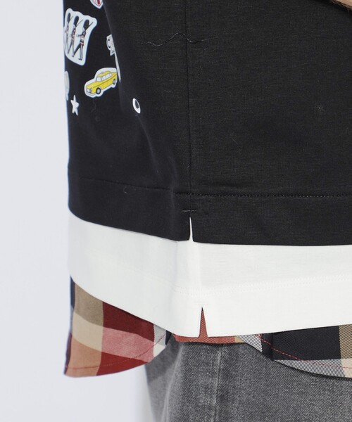 BLACK LABEL CRESTBRIDGE（ブラックレーベル・クレストブリッジ）の「【Maison MIHARA YASUHIRO】【一部店舗限定】コラボレイヤードTシャツ（Tシャツ/カットソー・メンズ・ブラック・M/XL/L）」の3枚目の写真
