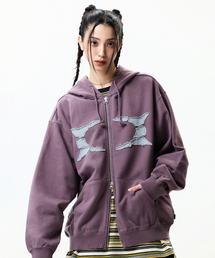 BREAKING WORMHOLE HOODIE ZIPUP PURPLE