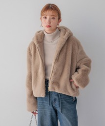 BAYFLOW | [トレンドアイテム]ファーフーディーブルゾン(ブルゾン)