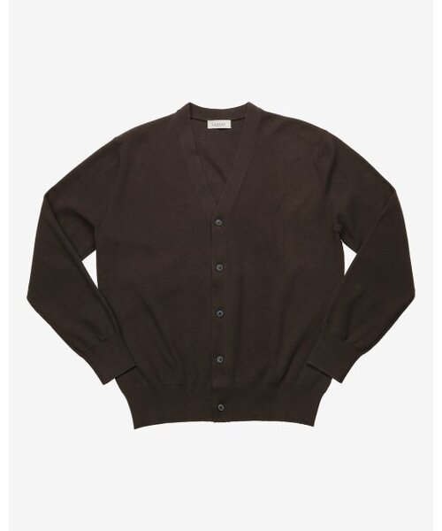 Essential Half Milano Cardigan (Brown)