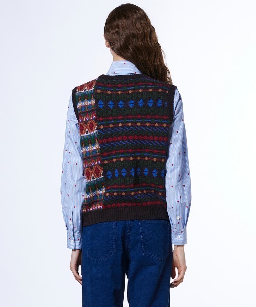 DOUBLE STANDARD CLOTHING（ダブルスタンダードクロージング）の「フェアアイルニットベスト（ベスト・レディース・マルチ・FREE）」の5枚目の写真