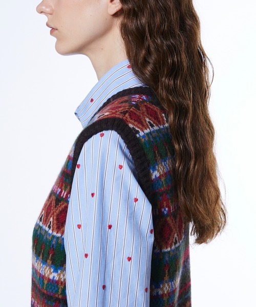 DOUBLE STANDARD CLOTHING（ダブルスタンダードクロージング）の「フェアアイルニットベスト（ベスト・レディース・マルチ・FREE）」の7枚目の写真