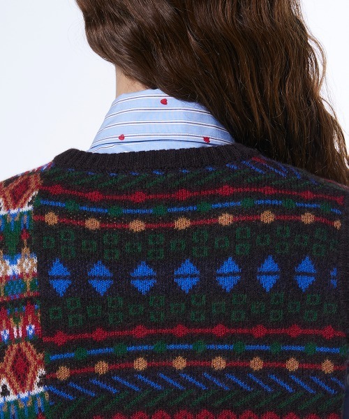 DOUBLE STANDARD CLOTHING（ダブルスタンダードクロージング）の「フェアアイルニットベスト（ベスト・レディース・マルチ・FREE）」の8枚目の写真