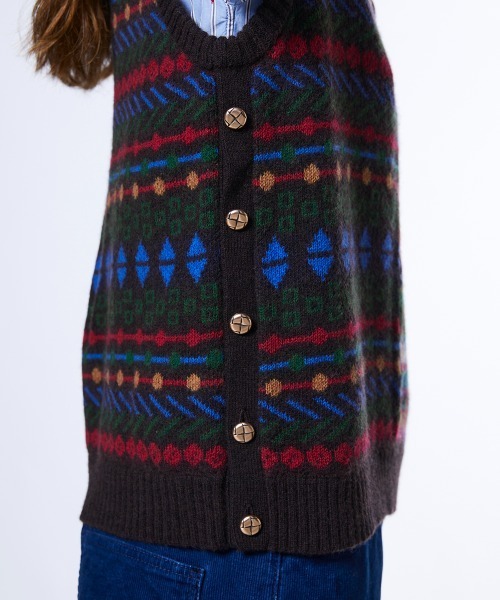 DOUBLE STANDARD CLOTHING（ダブルスタンダードクロージング）の「フェアアイルニットベスト（ベスト・レディース・マルチ・FREE）」の9枚目の写真