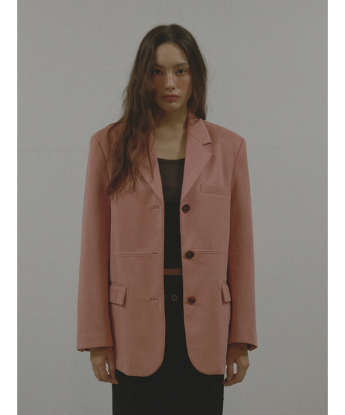 ASURA(アスラ)の「STITCH SUEDE JACKET (PINK)(テーラードジャケット・レディース・その他・F)」の1枚目の写真