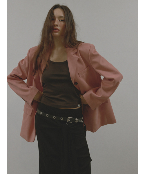 ASURA(アスラ)の「STITCH SUEDE JACKET (PINK)(テーラードジャケット・レディース・その他・F)」の3枚目の写真