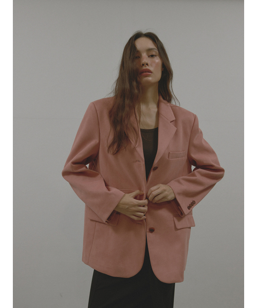 ASURA(アスラ)の「STITCH SUEDE JACKET (PINK)(テーラードジャケット・レディース・その他・F)」の4枚目の写真