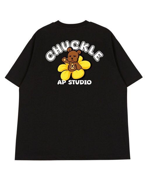 ASTRAL PROJECTION(アストラルプロジェクション)の「バックサークルベアラウンドネック 40番手二重織綿半袖Tシャツ_ブラック(Tシャツ/カットソー・メンズ・その他・MEDIUM/LARGE)」の3枚目の写真