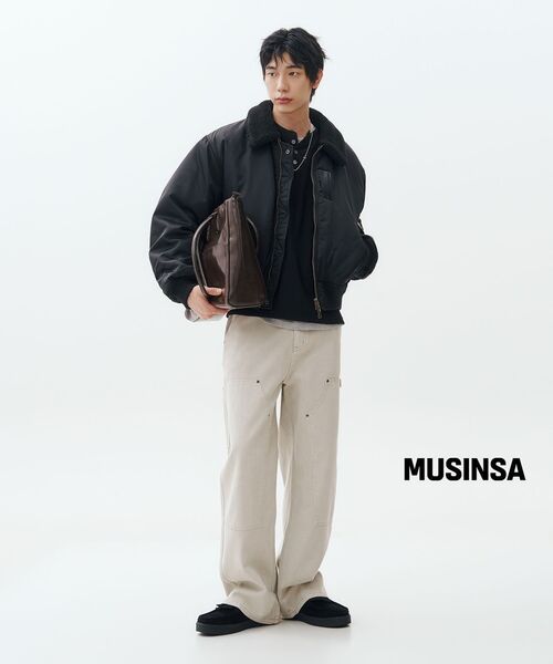 EXCONTAINER(エックスコンテナ)の「ヘンリーネックワッフルロングスリーブ(ブラック)(Tシャツ/カットソー・メンズ・その他・X-LARGE/MEDIUM/LARGE/SMALL)」の9枚目の写真