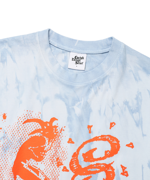 Cavish(カビシ)の「OVERDYED ROAR SS TEE BLUE(CV2EMUT504A)(Tシャツ/カットソー・レディース・ブルー・LARGE/MEDIUM/SMALL/X-LARGE)」の3枚目の写真