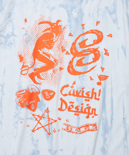 Cavish(カビシ)の「OVERDYED ROAR SS TEE BLUE(CV2EMUT504A)(Tシャツ/カットソー・レディース・ブルー・LARGE/MEDIUM/SMALL/X-LARGE)」の4枚目の写真