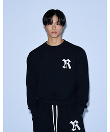 RVD（アールブイディー）の「(R Heritage Campaign) オーバーサイズセミクロップスウェット (ブラック)（スウェット）」