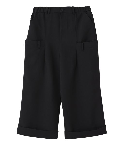 HYII（ハイトゥ）の「ダブルウエストバンドワイドクロップパンツ[ブラック]（その他パンツ・メンズ・その他・SMALL/LARGE）」の3枚目の写真