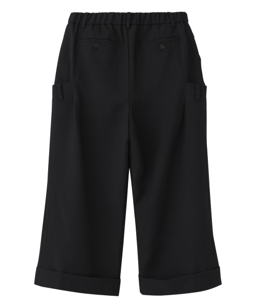 HYII（ハイトゥ）の「ダブルウエストバンドワイドクロップパンツ[ブラック]（その他パンツ・メンズ・その他・SMALL/LARGE）」の4枚目の写真