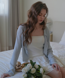 DEHEVE（デヘヴェ）の「Basic Linen Cardigan [Sky Blue]（カーディガン/ボレロ）」