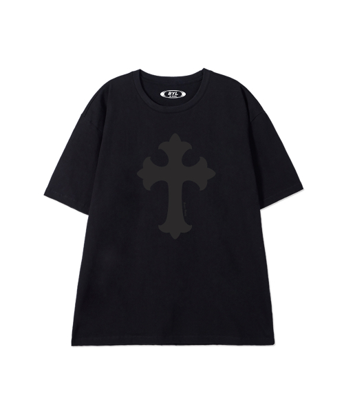 BY.L(バイエル)の「クロス半袖Tシャツブラックチャコール(Tシャツ/カットソー・メンズ・その他・MEDIUM/LARGE/X-LARGE/XX-LARGE)」の2枚目の写真