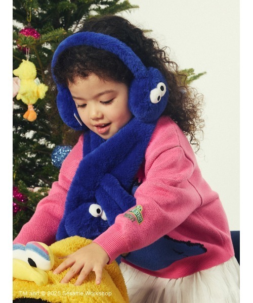 OUR KIND OF HOLIDAY】【KIDS】フェイスモチーフ イヤーマフ