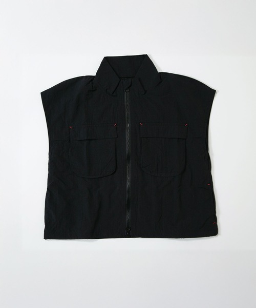 MAKE YOUR DAY（メイクユアデイ）の「ダブルジップナイロンベスト■80～140cm（ベスト・キッズ・ブラック/カーキ・80/90/100/110/120/130/140）」の4枚目の写真